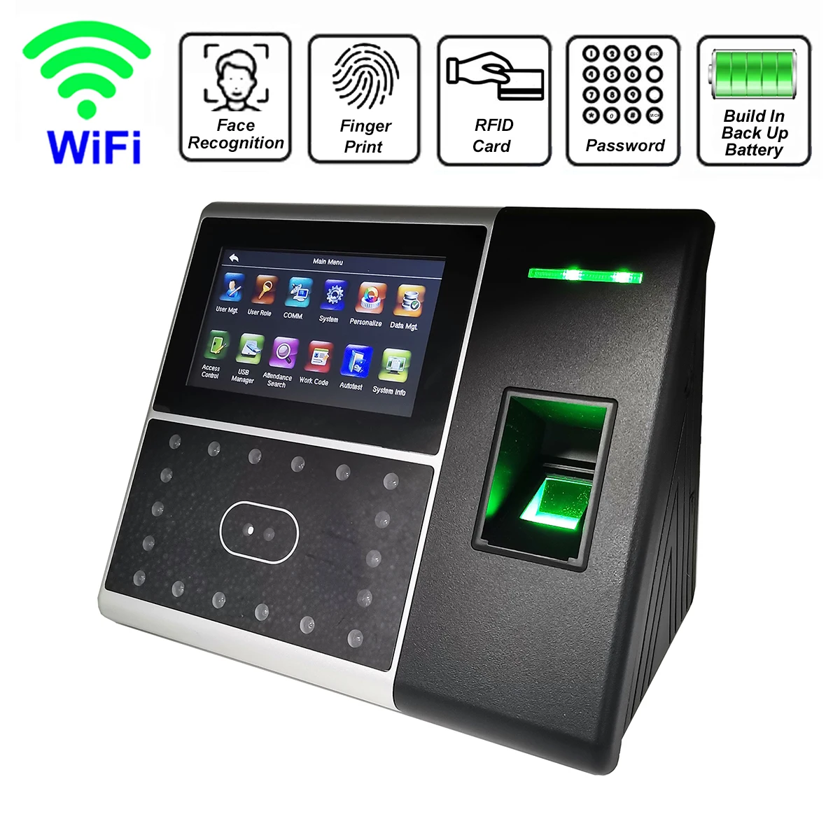 Zktime 5.0 батарея wi-fi биометрическая