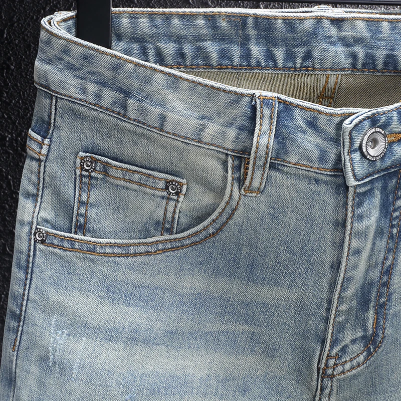 Итальянские модные новые джинсы с вышивкой - Фотография_5