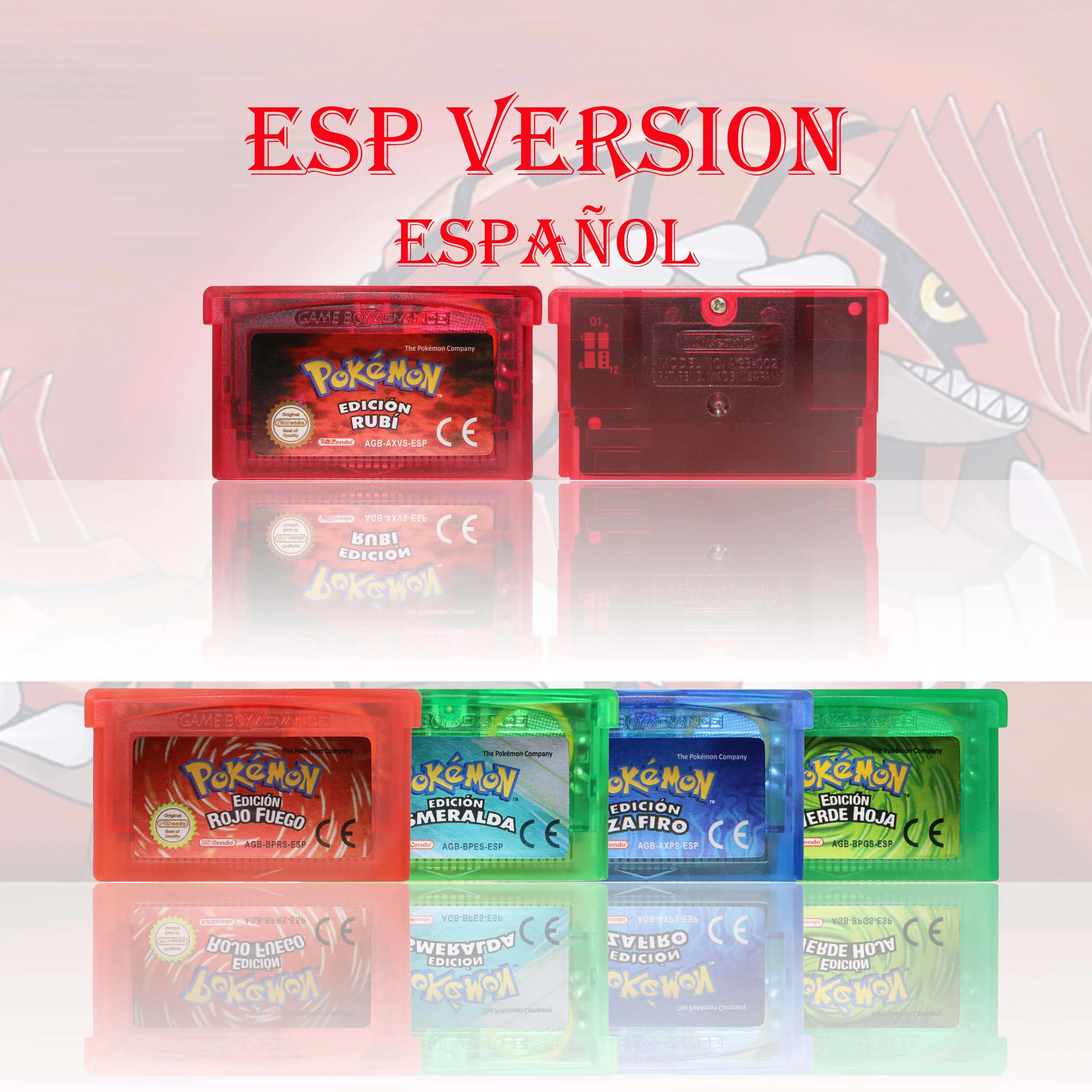 Esp версия pokemon rubí/zafiro/esmeralda/rojo