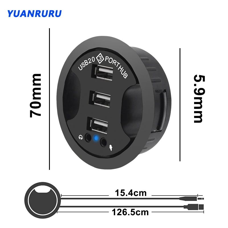 Usb-хаб usb 2,0 настольный втулка usb 2 - Фотография_3