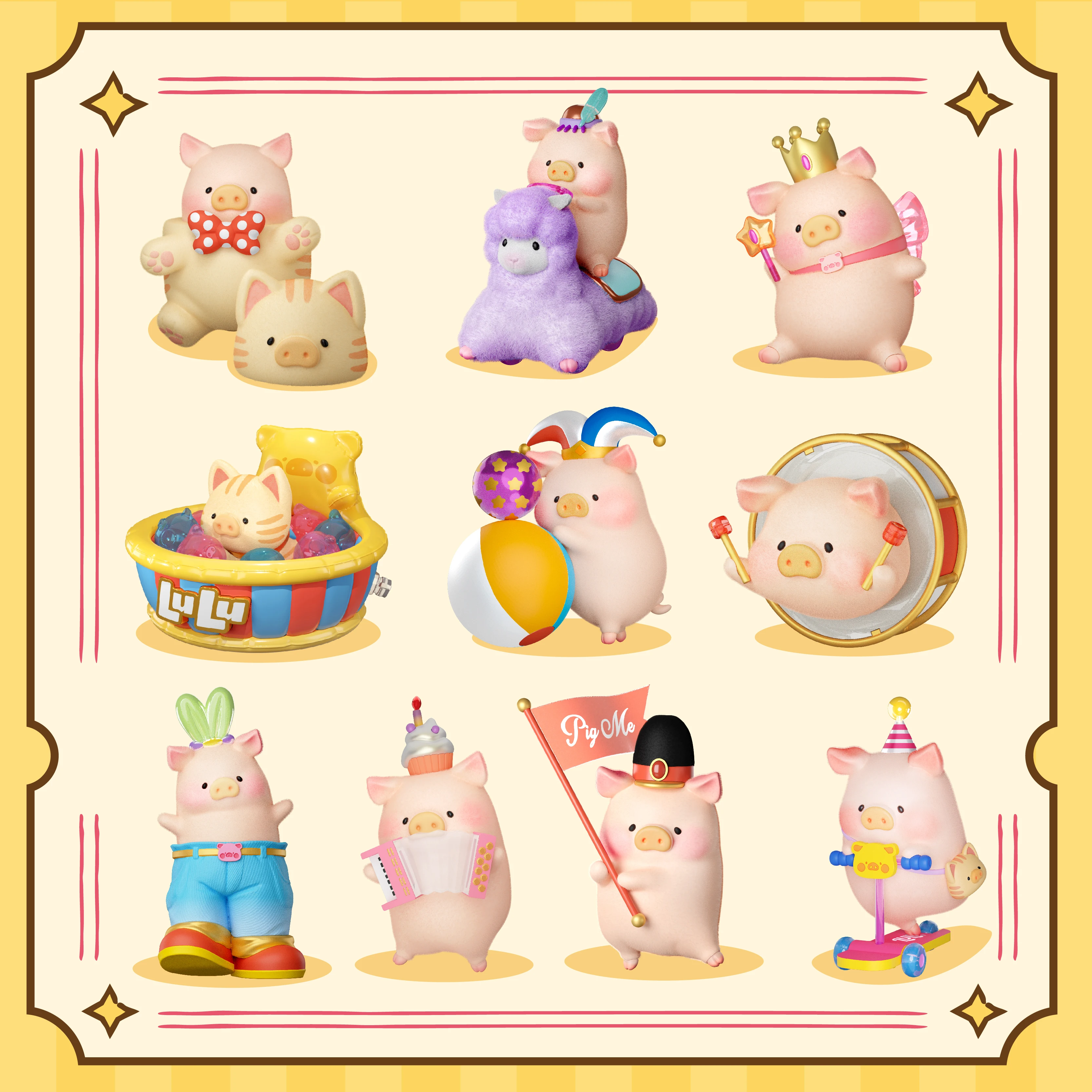 52 игрушки lulu the piggy праздничная серия - Фотография_2