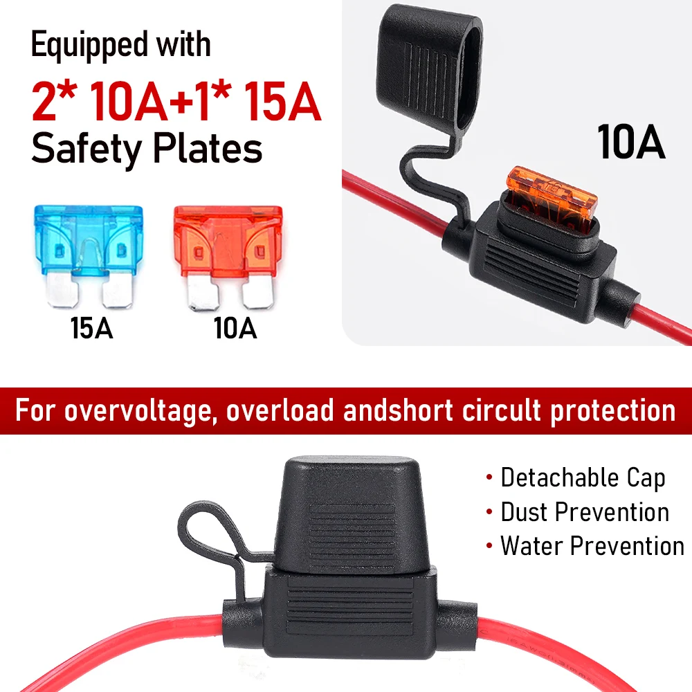 Кабель с предохранителем 16awg - Фотография_5