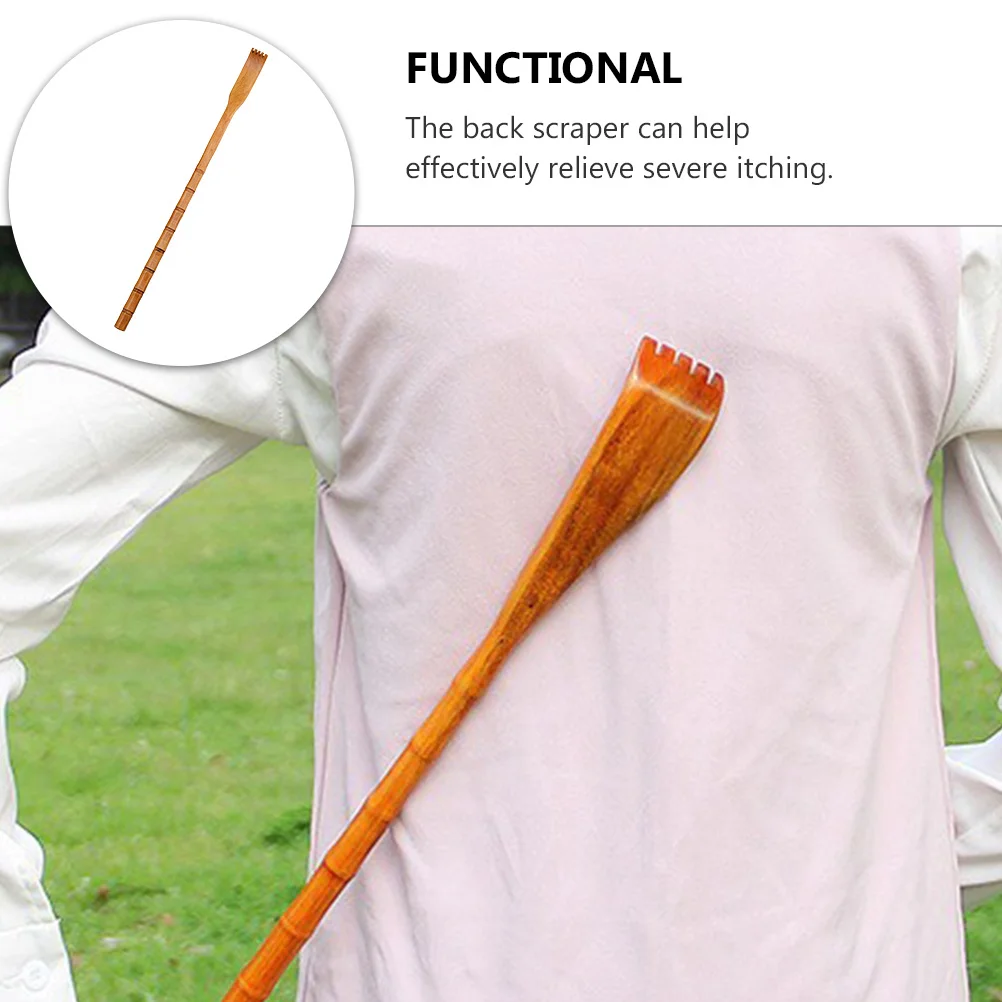 Длинный деревянный скребок для спины