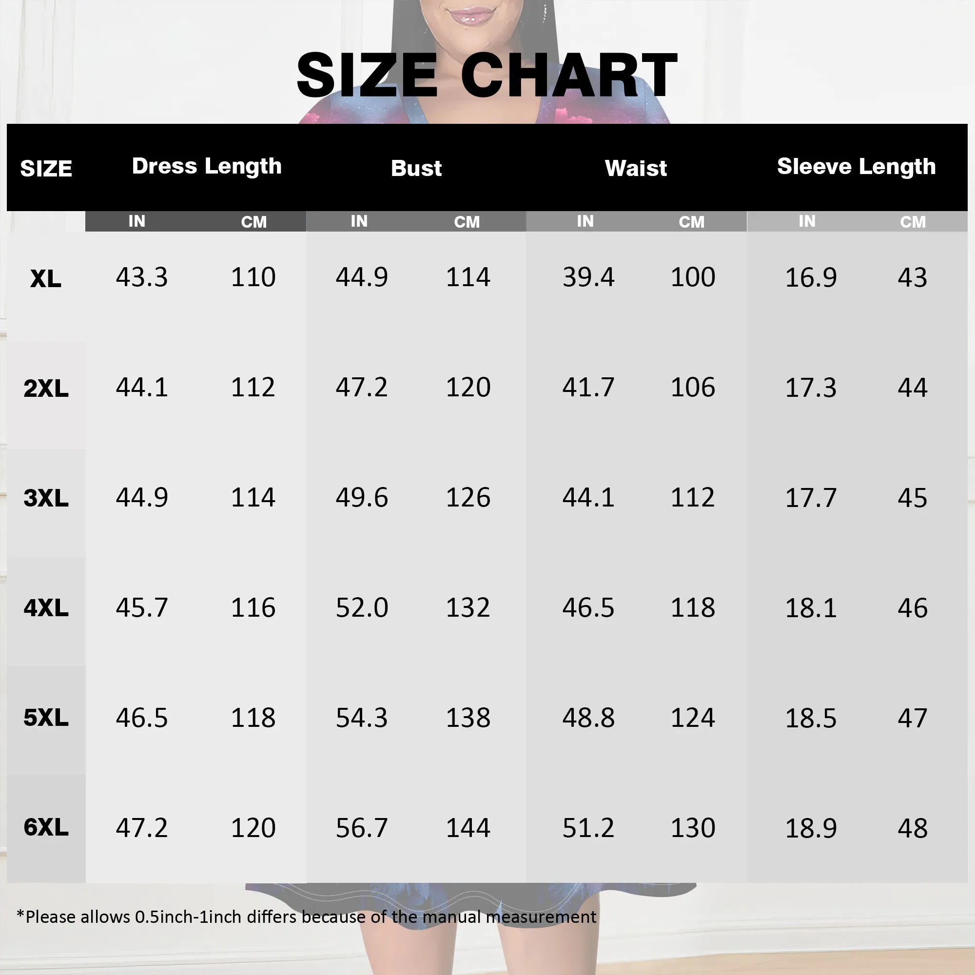 Плюс размер galaxy wrap dress для - Фотография_5