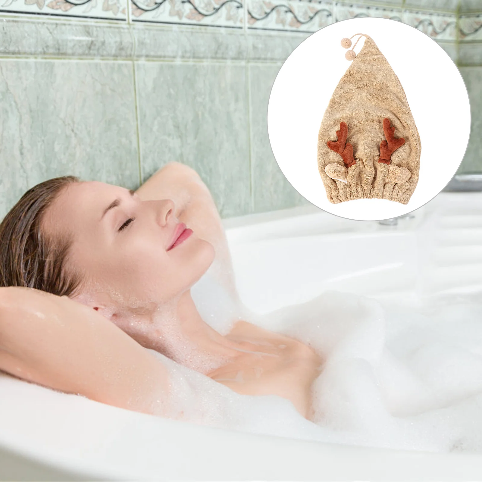 Оленячий рог, быстросохнущая утолщенная накидка из микрофибры - Фотография_3