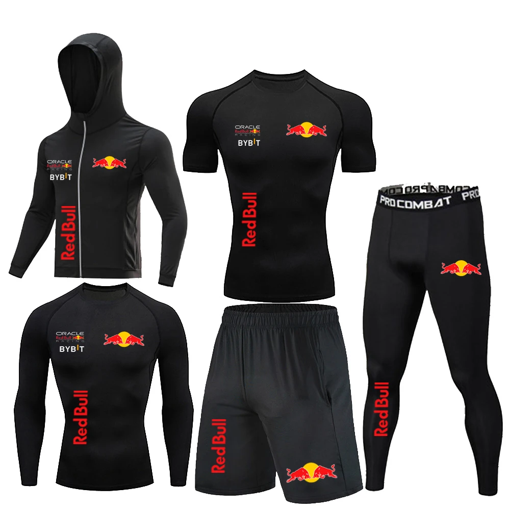 Комплект из 5 предметов спортивной одежды red bull для фитнеса и отдыха