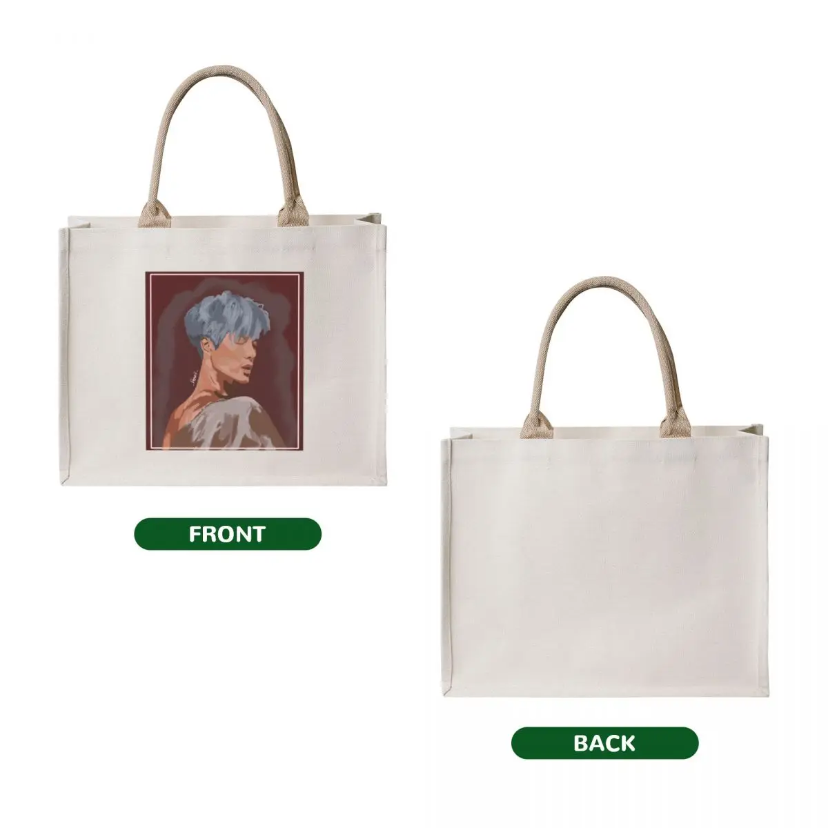 Jackson wang fan art tote bag сумка-шоппер - Фотография_2