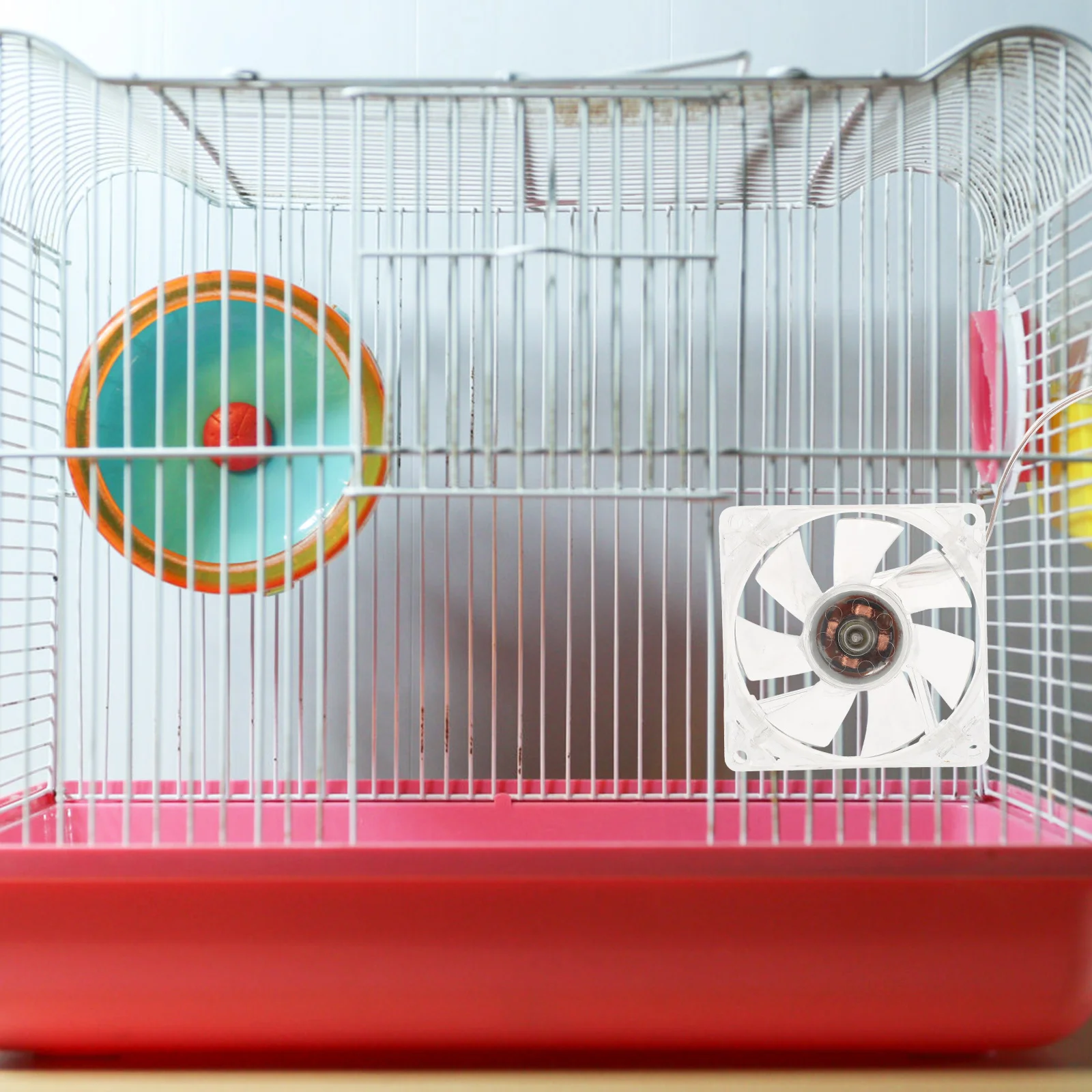 Акриловый вентилятор в клетку для маленьких домашних животных - Фотография_5