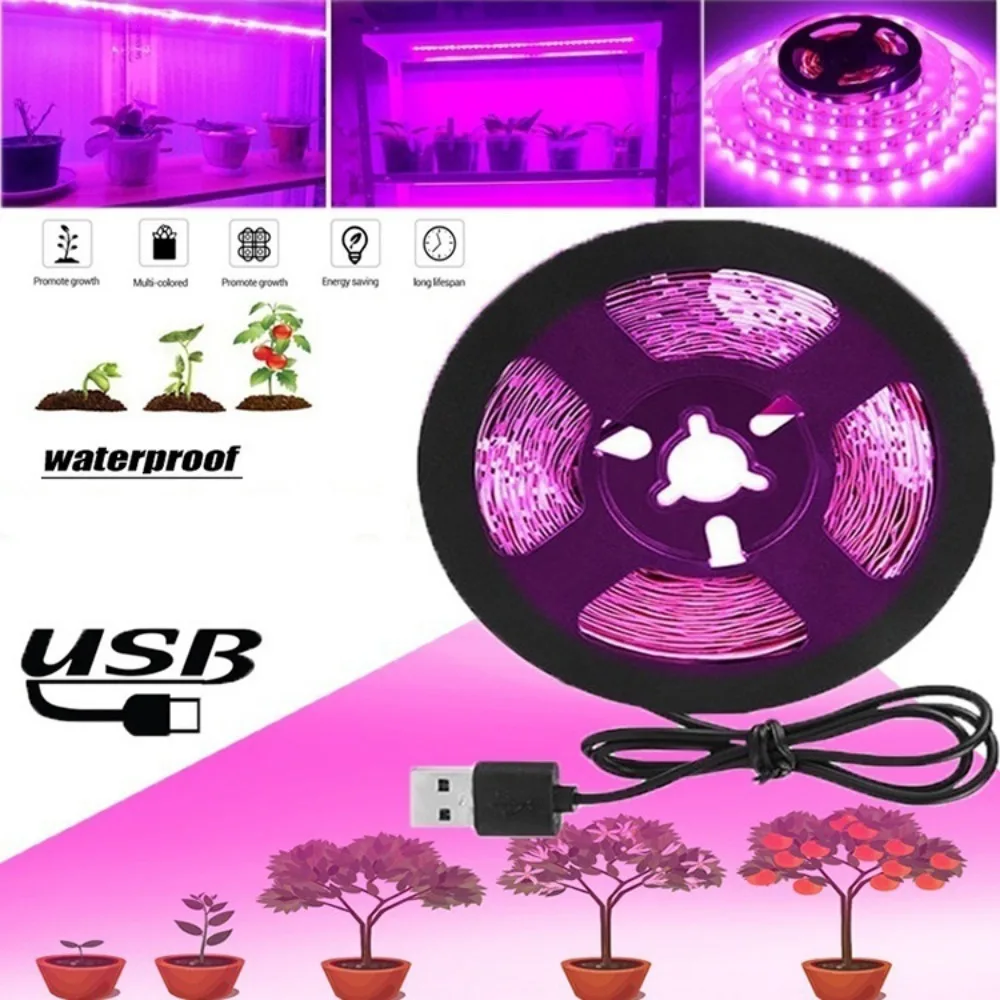 Usb-светодиодная лента полного спектра для выращивания растений