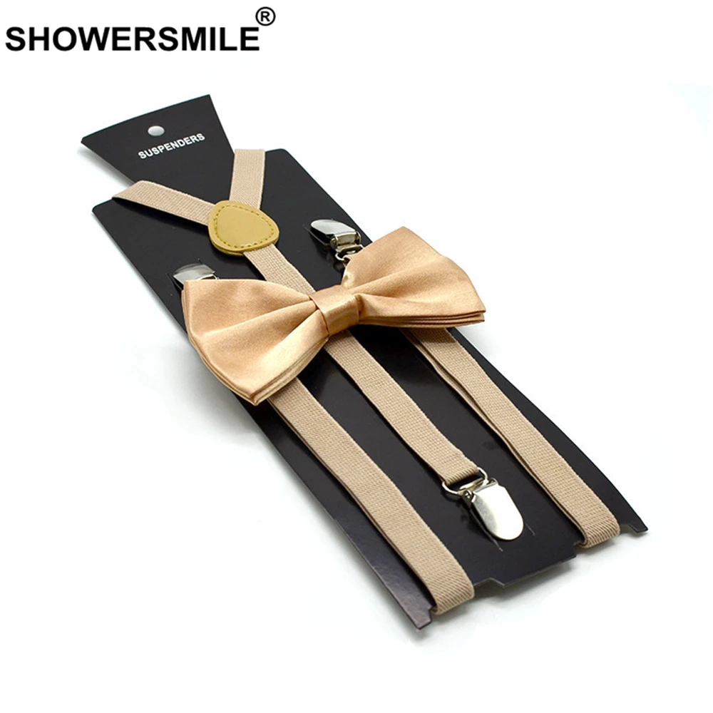 Подтяжки showersmile зеленые с галстуком-бабочкой для мужчин - Фотография_3