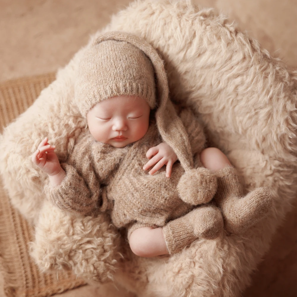 Вязаная одежда для фотосессии новорожденных - Фотография_5