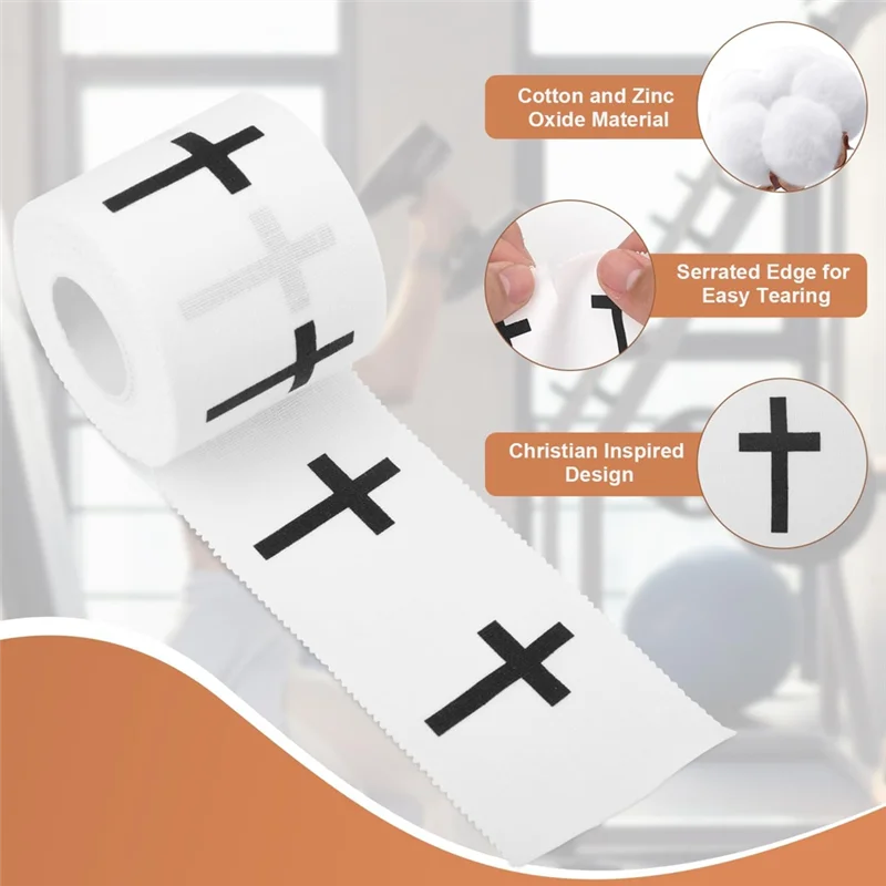 2 рулона христианской спортивной ленты 23 фута с зубчатыми краями - Фотография_3