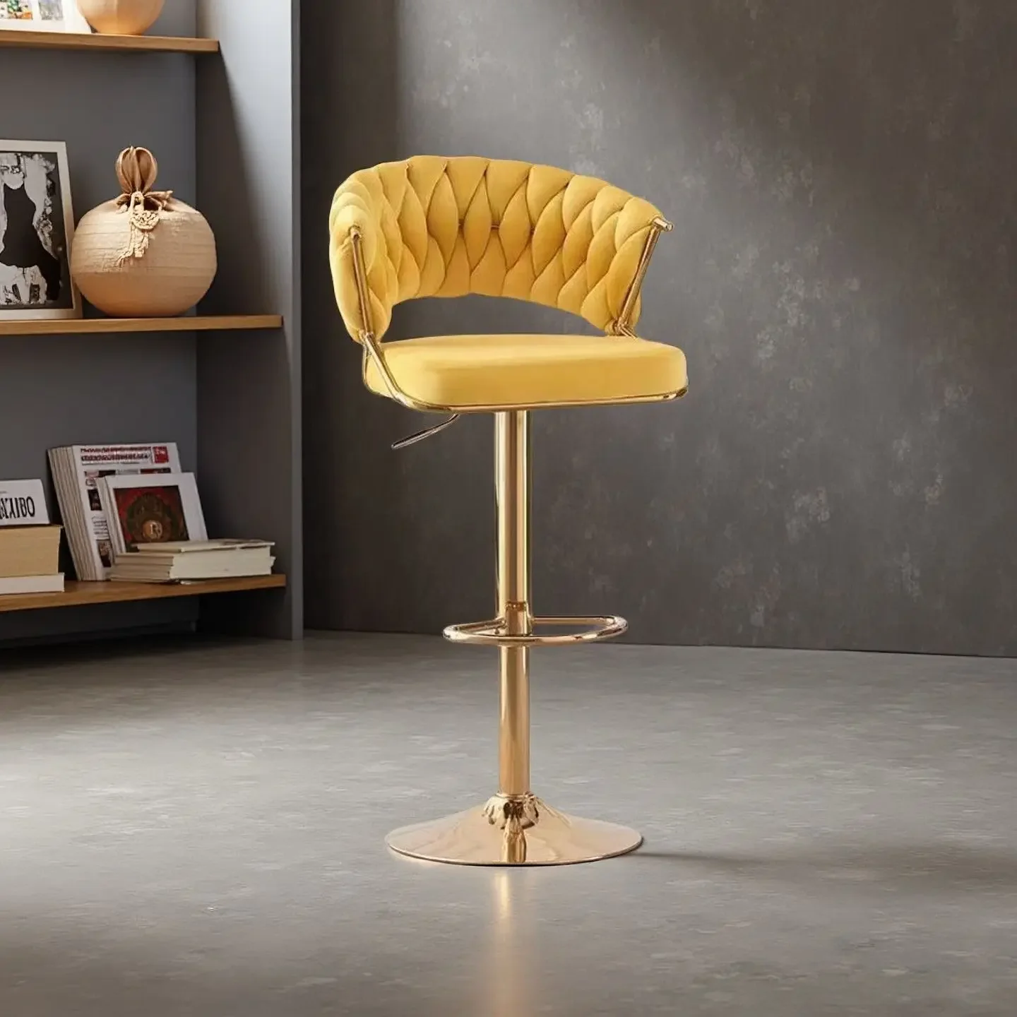 Металлический барный стул для дома - Фотография_3