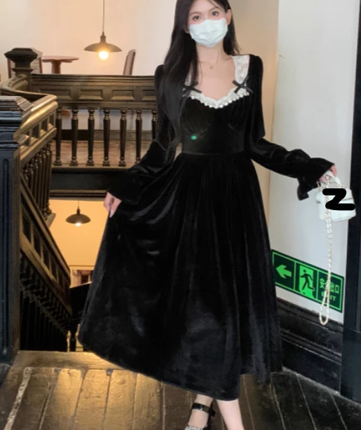 Осеннее бархатное платье принцессы - Фотография_2