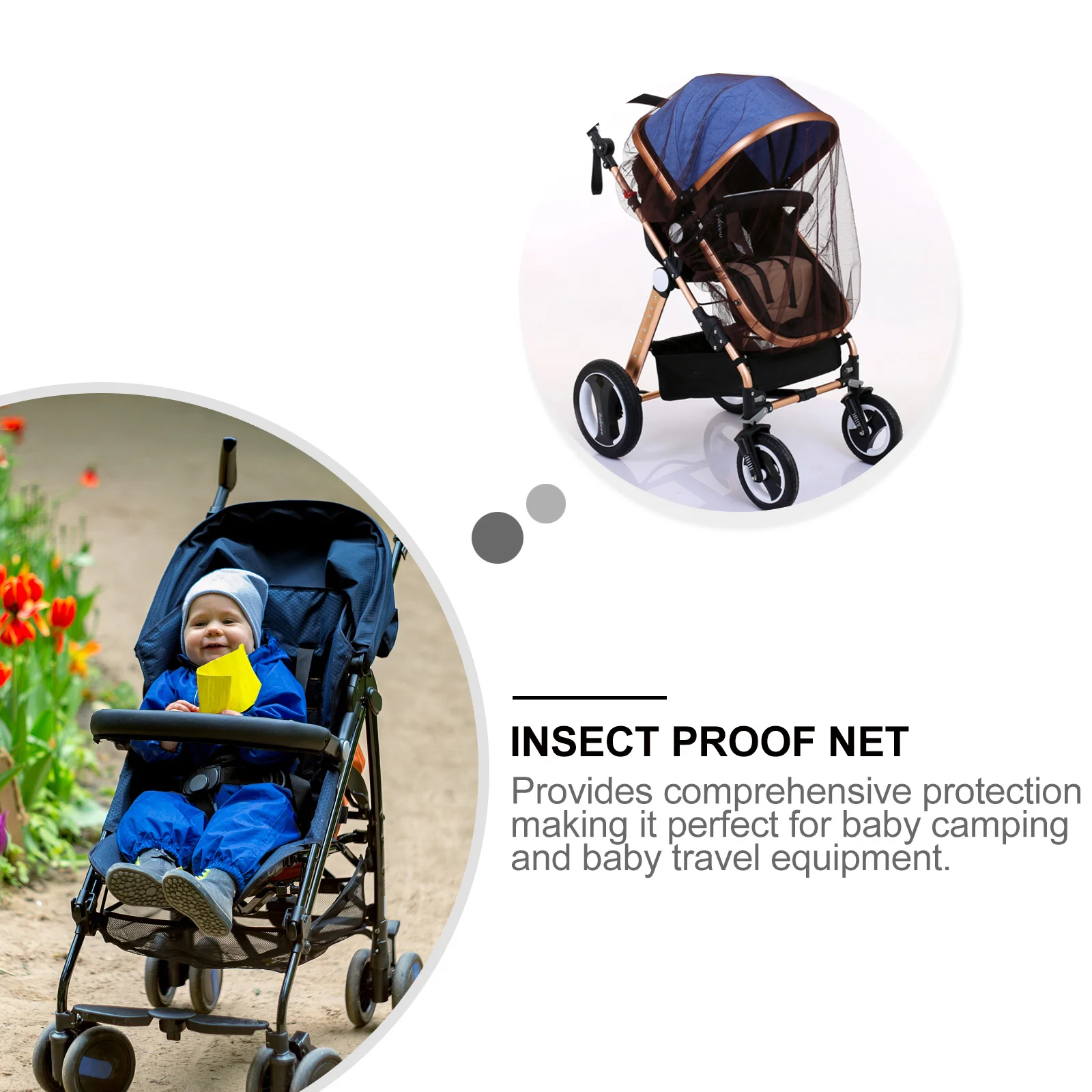 Универсальный сетчатый чехол для коляски - Фотография_6