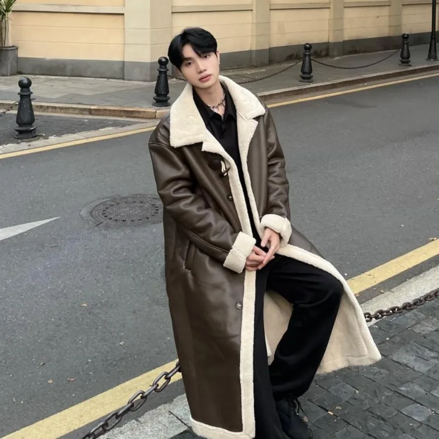 Новый тренд, теплый длинный плащ - Фотография_5