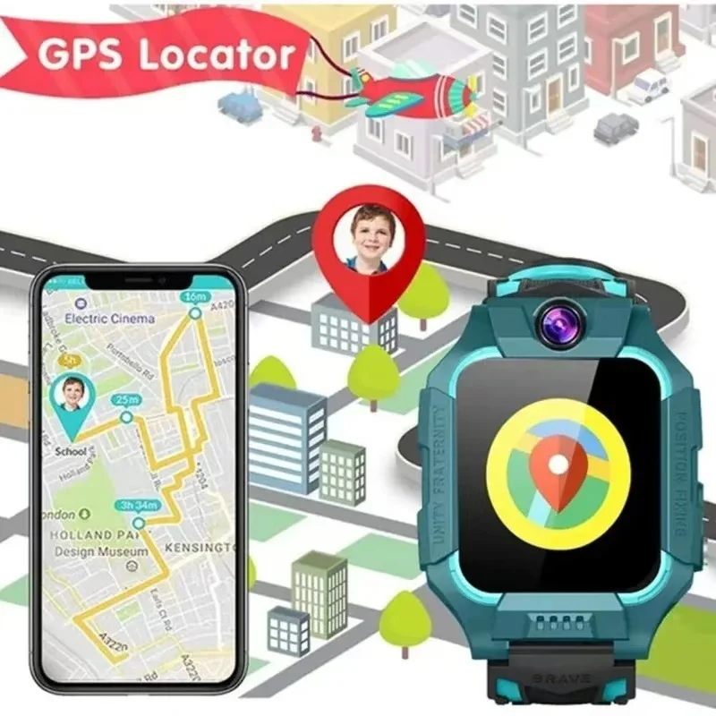 Xiaomi kids 4g смарт-часы sos gps - Фотография_4