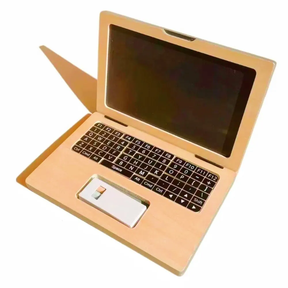 Laptop shaped simulation drawing