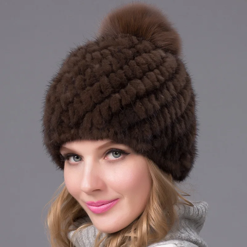 Новые европейские и американские норковые шапки с ананасами - Фотография_4