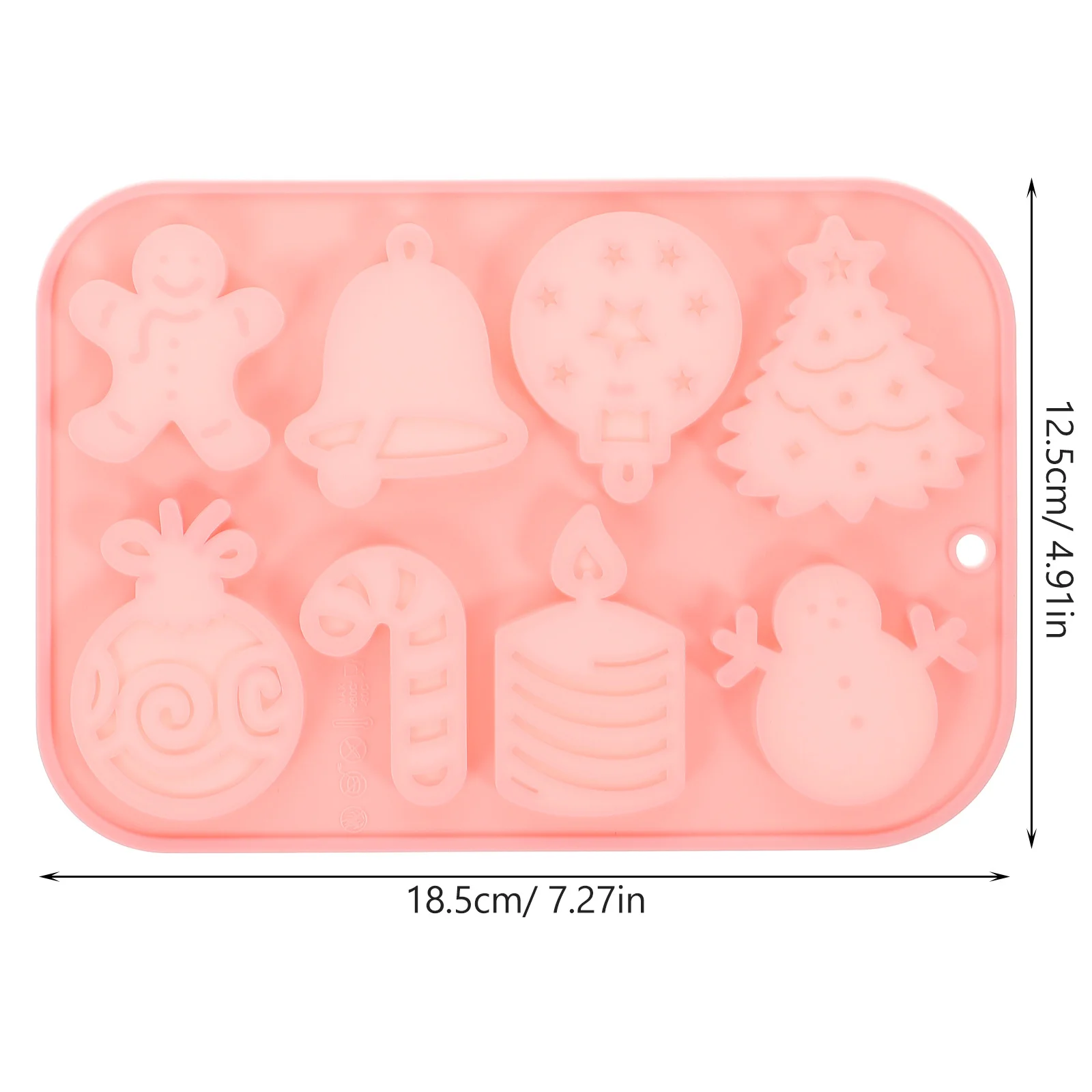 Силиконовая рождественская форма для декора шоколадной выпечки - Фотография_3