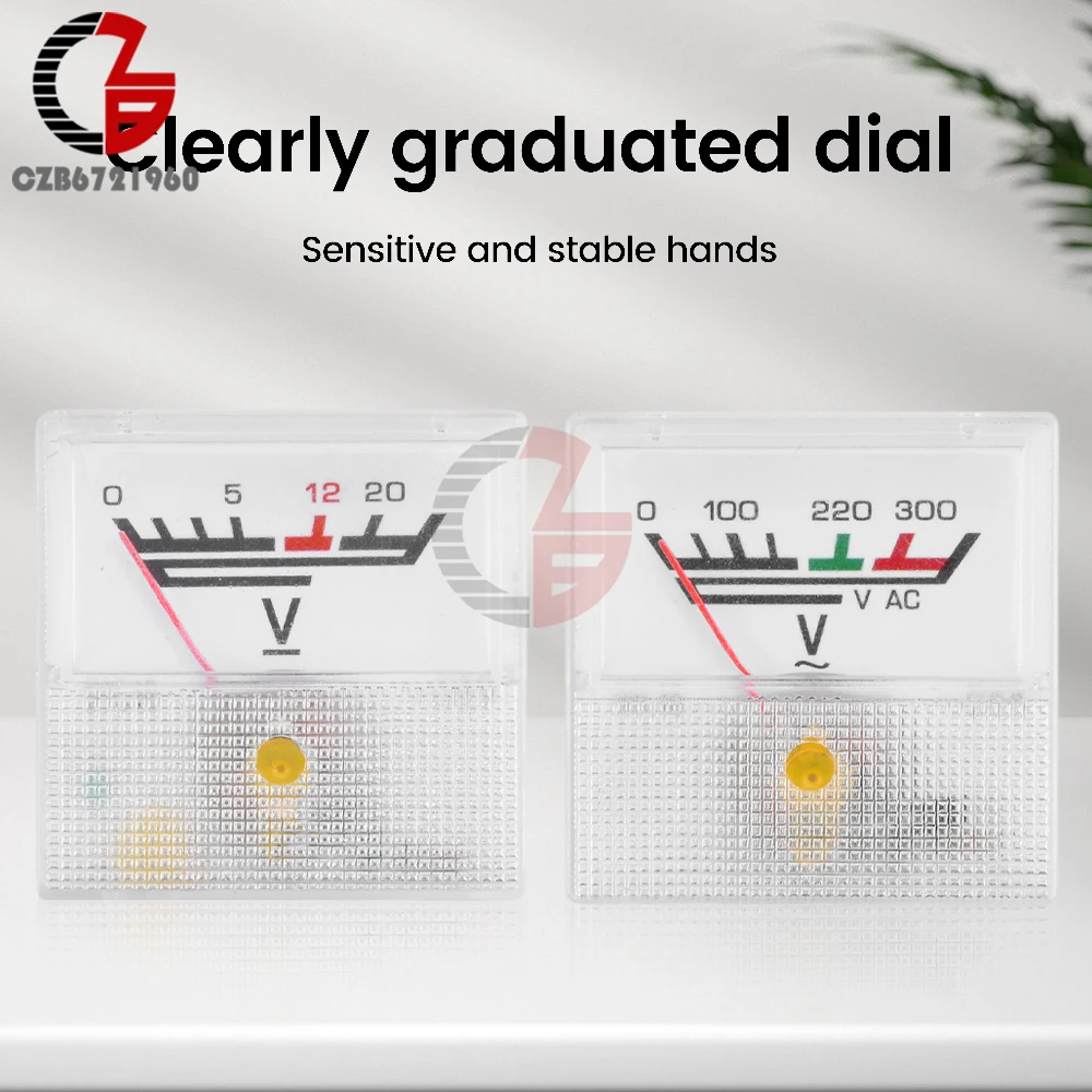 Ac 0-300v dc 0-20v вольтметр 10a - Фотография_2