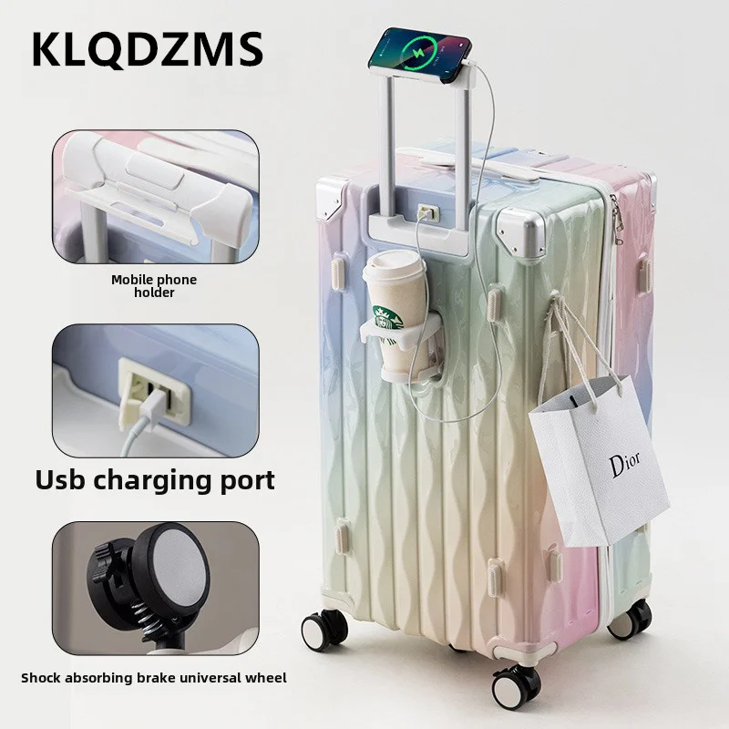 Klqdzms чемодан на колесах 24 "26" - Фотография_4
