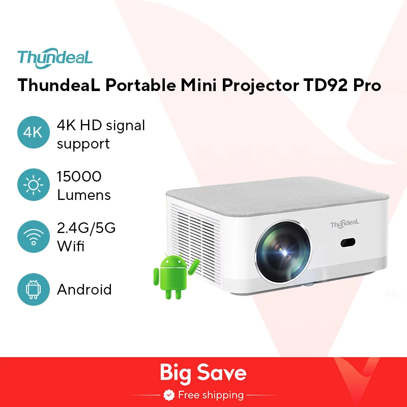 Портативный мини-проектор thundeal