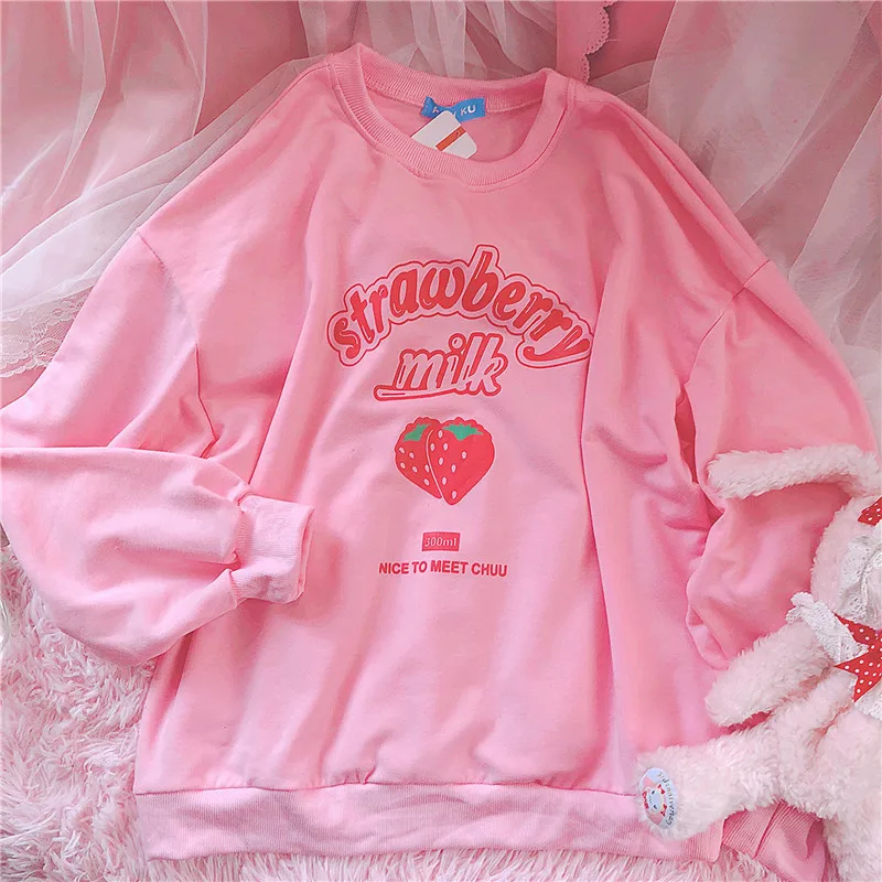 S-3xl harajuku kawaii толстовка - Фотография_3