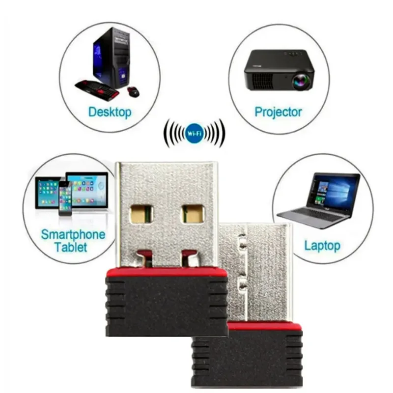 Мини-usb-адаптер wi-fi 150 мбит/с — беспроводной ключ 802.11n для пк - Фотография_4