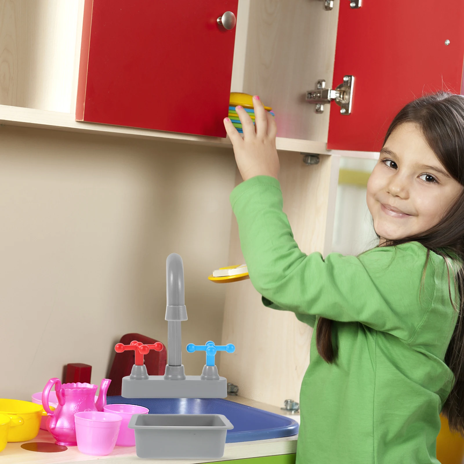 1 комплект, детский смеситель для кухонной раковины - Фотография_5