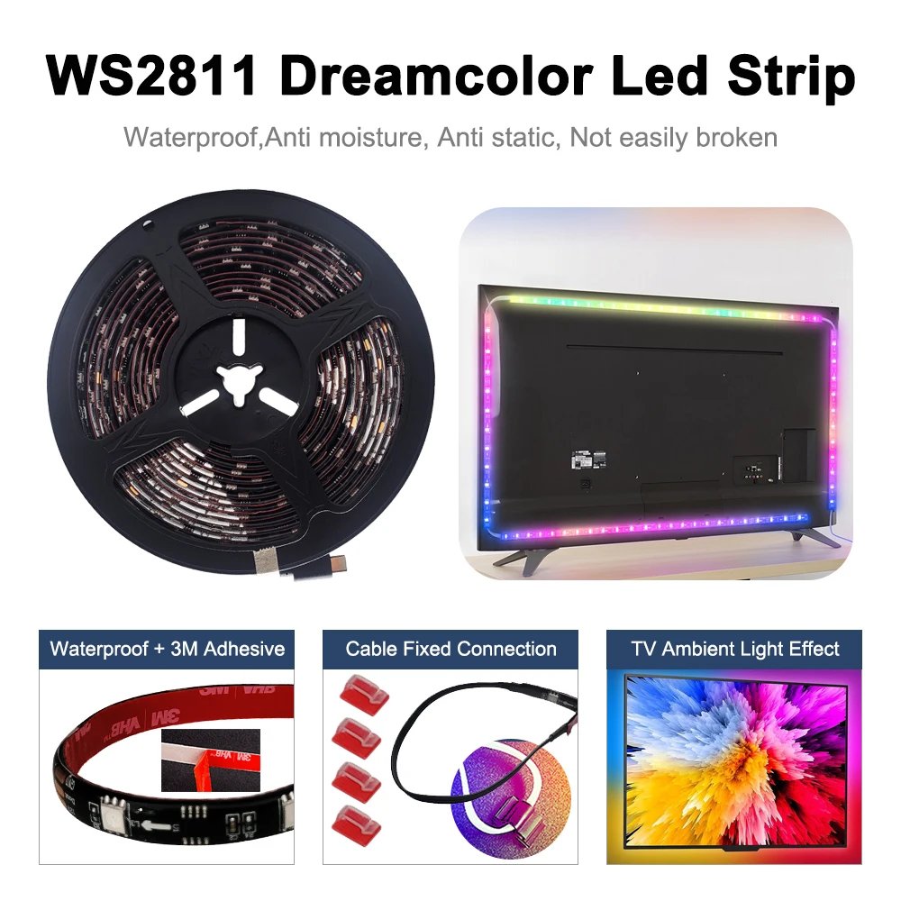 Smart ambient tv светодиодная подсветка hdmi 2 - Фотография_2