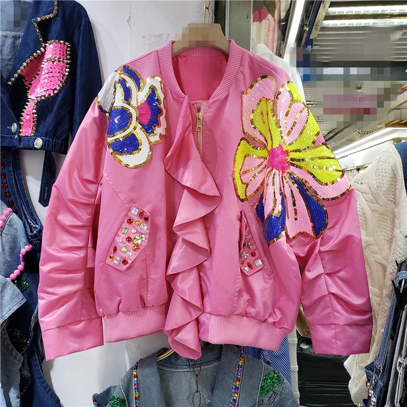 Женская демисезонная бейсбольная куртка - Фотография_2