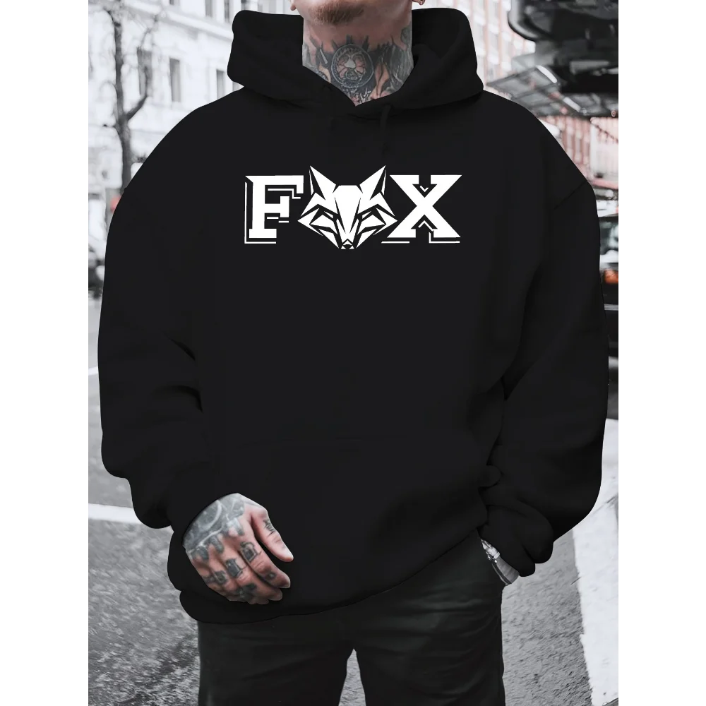 Модная мужская толстовка с капюшоном fox - Фотография_2
