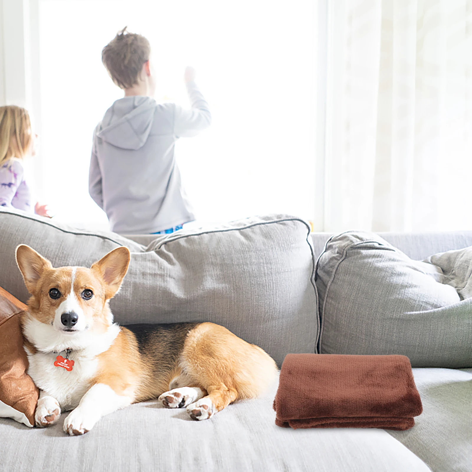 Уютное фланелевое флисовое одеяло для домашних животных