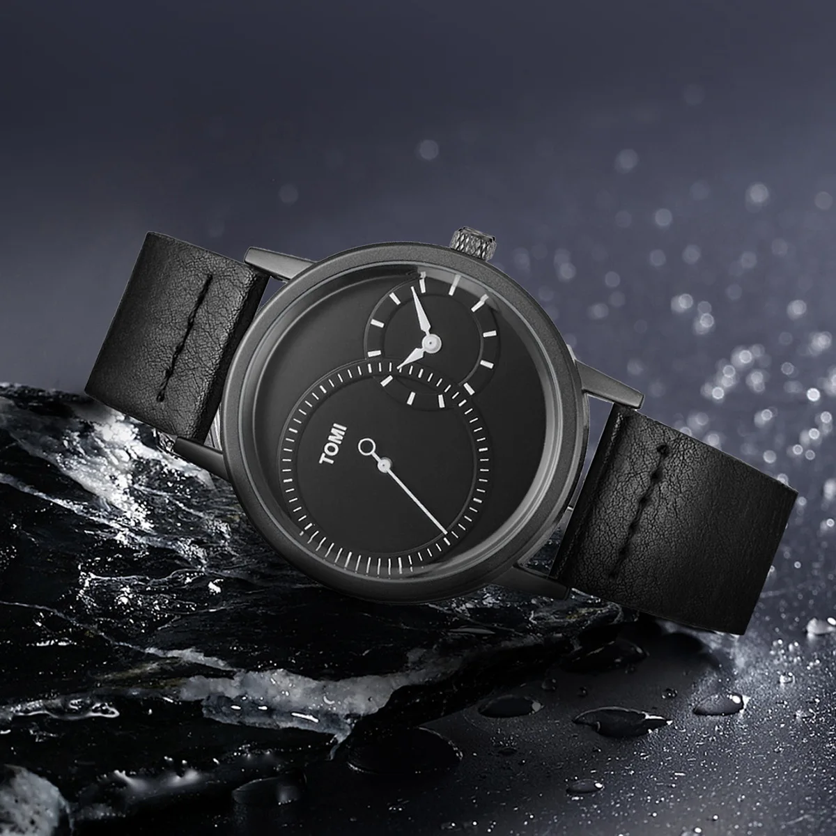 Часы наручные мужские кварцевые в простом стиле - Фотография_3