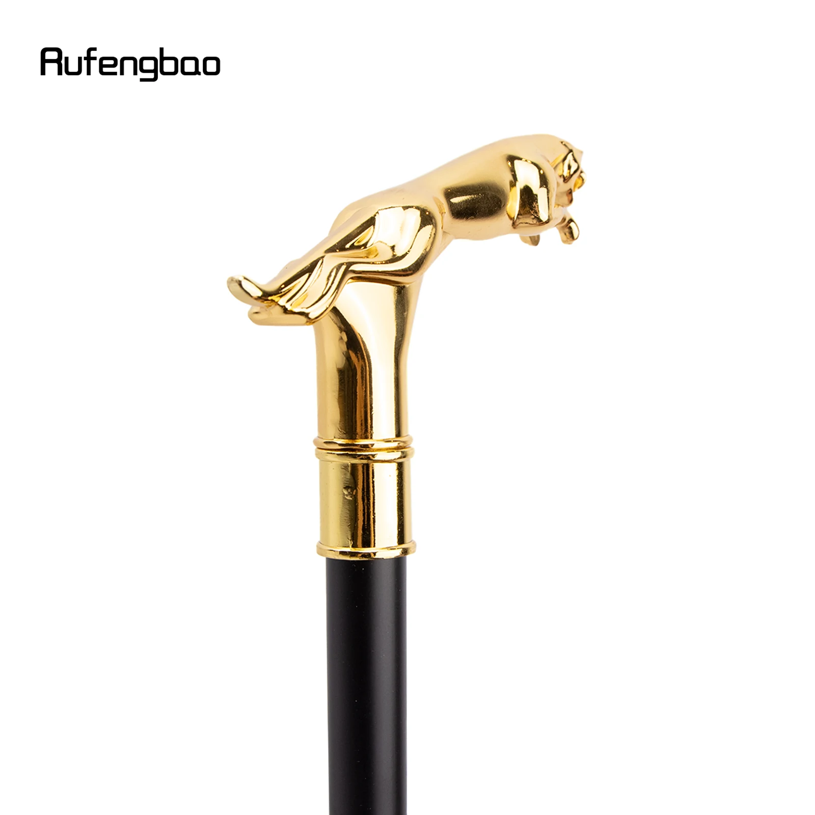 Золотой роскошный леопард с хвостом - Фотография_4