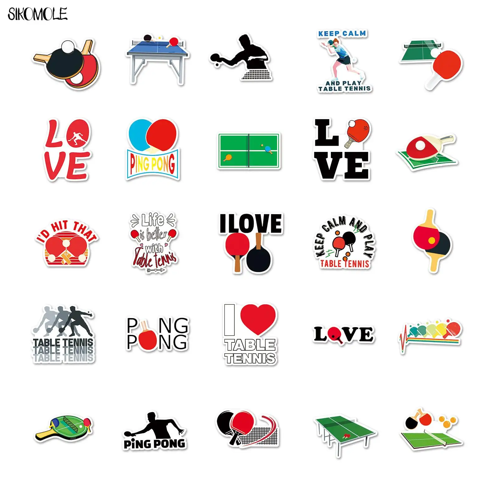 Стикеры в виде мяча для пинг-понга - Фотография_4
