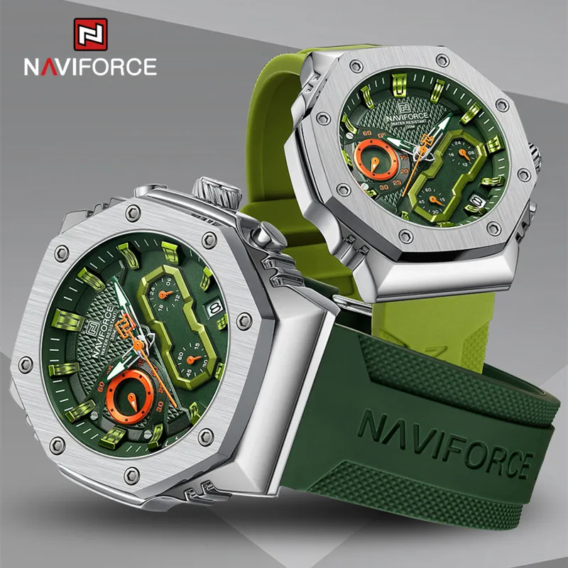 Naviforce роскошные кварцевые часы для мужчин и женщин