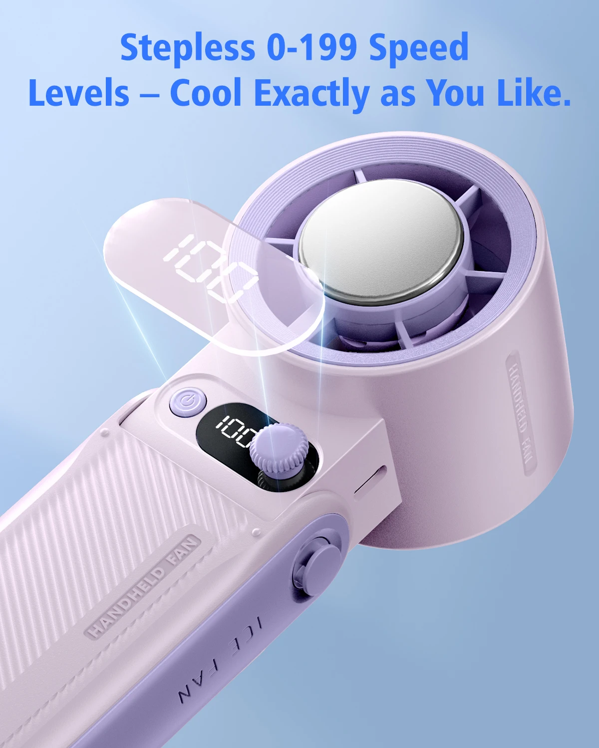 Ручной вентилятор eary с батарейным питанием 6000 мач - Фотография_2