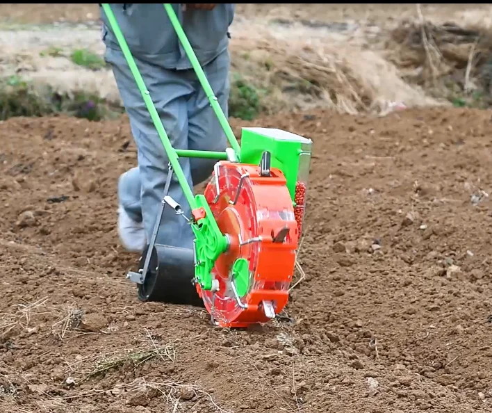 Machine hand push corn seeder seed - Фотография_3