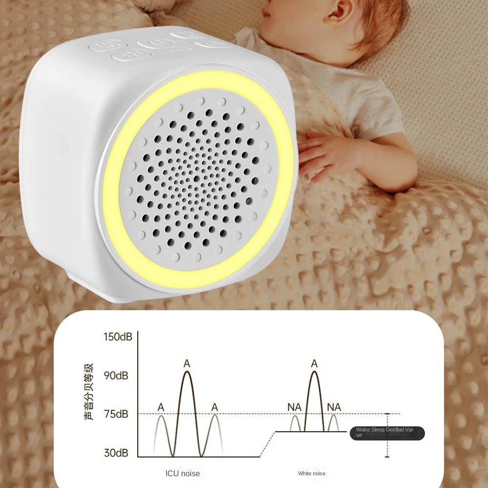С rgb-подсветкой baby white noise machine - Фотография_3