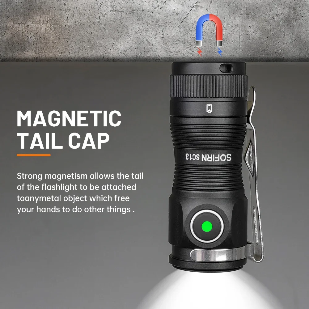 Sofirn mini sc13 мощный фонарик - Фотография_3