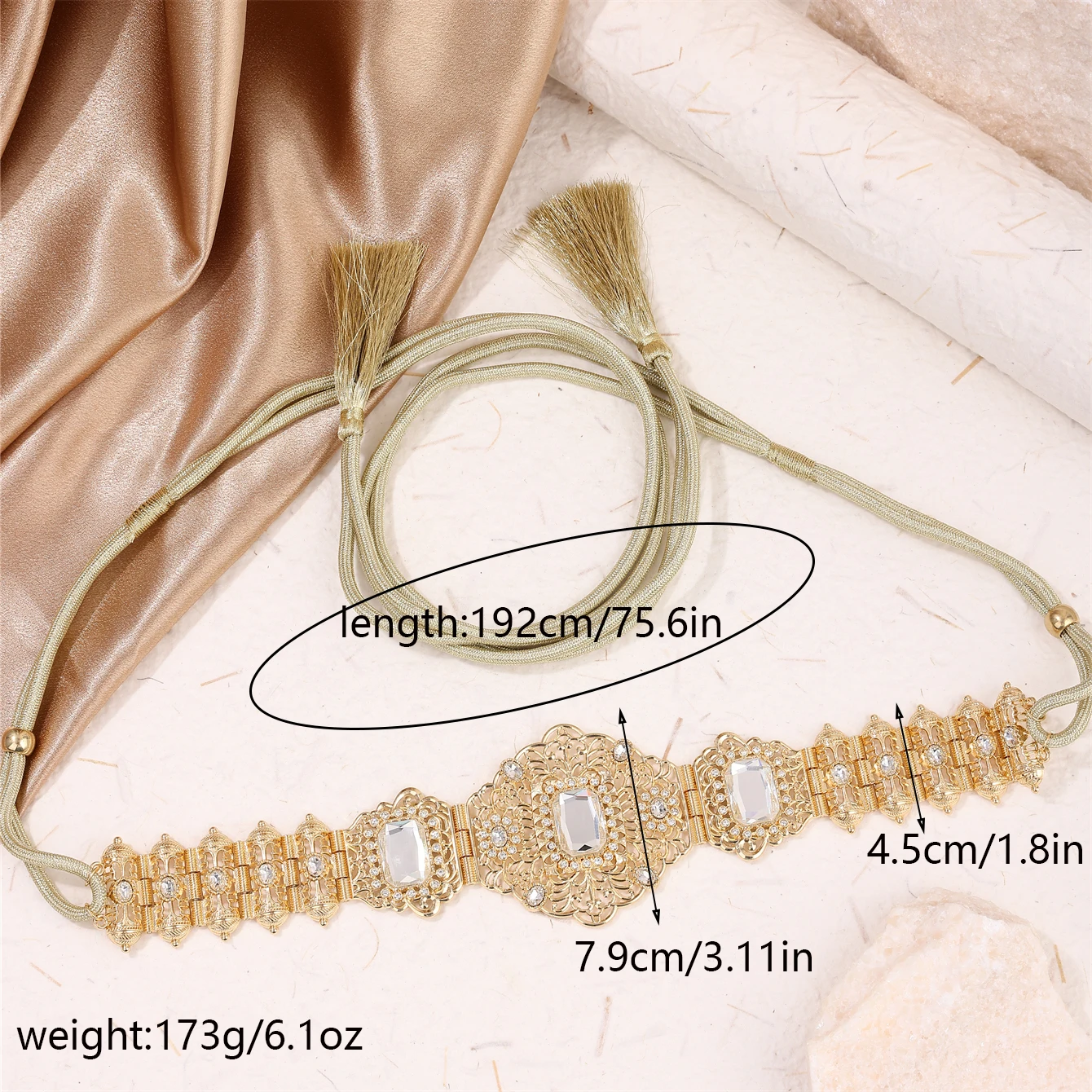 Элегантный пояс из сплава для марокканской невесты - Фотография_6