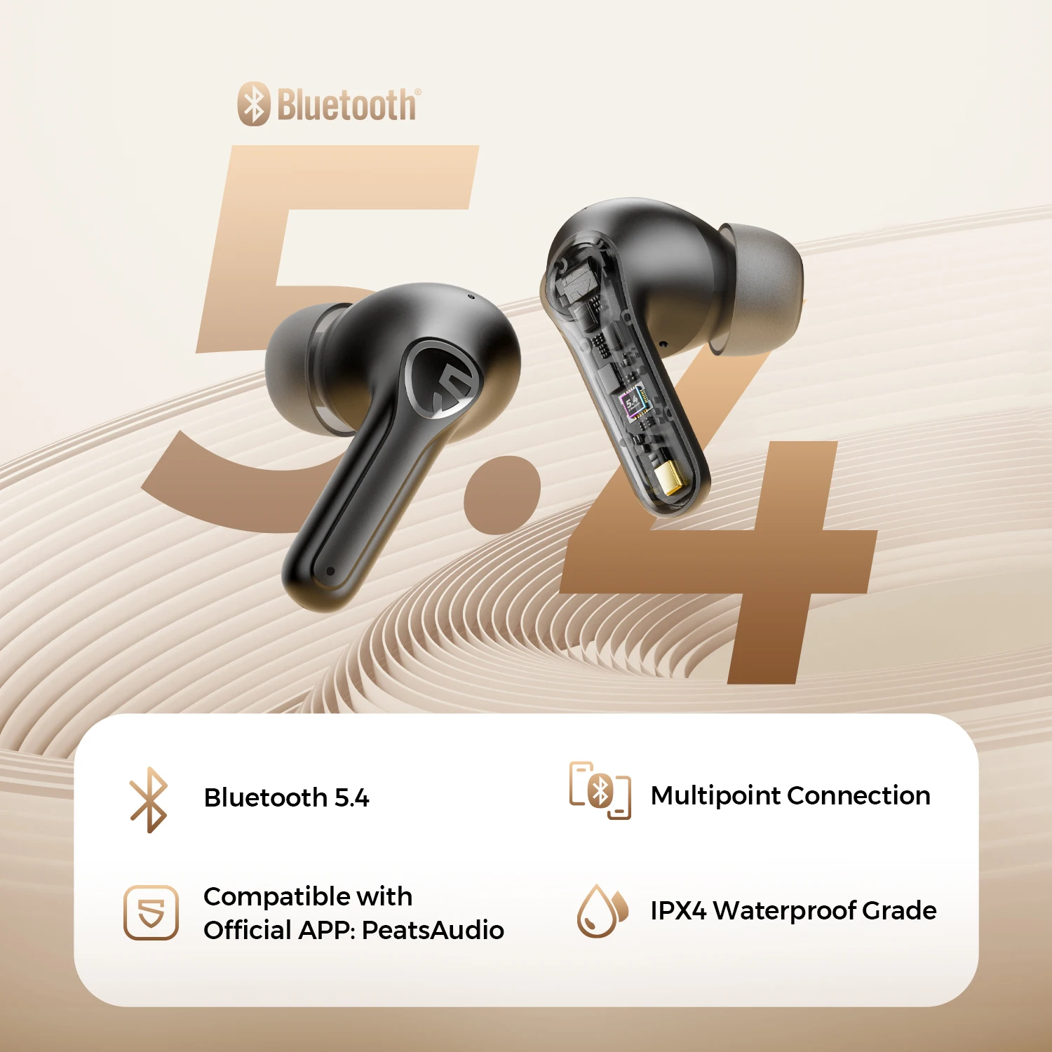 Беспроводные наушники soundpeats t3 pro с активным шумоподавлением - Фотография_6