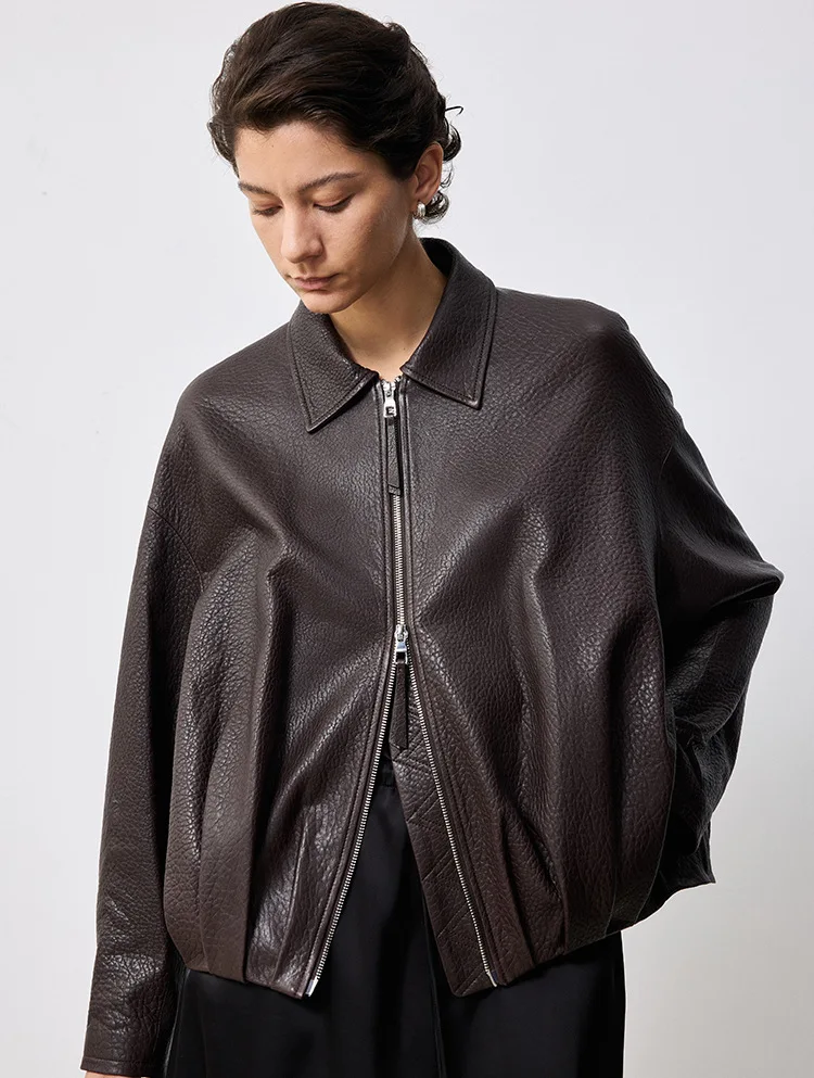 Женская короткая куртка свободного кроя - Фотография_4