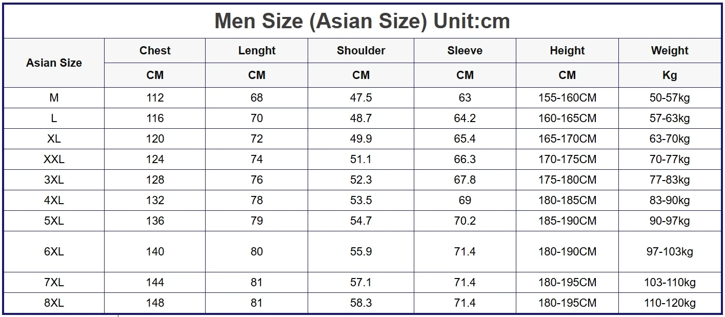 Мужская куртка размера плюс 6xl 7xl 8xl - Фотография_2