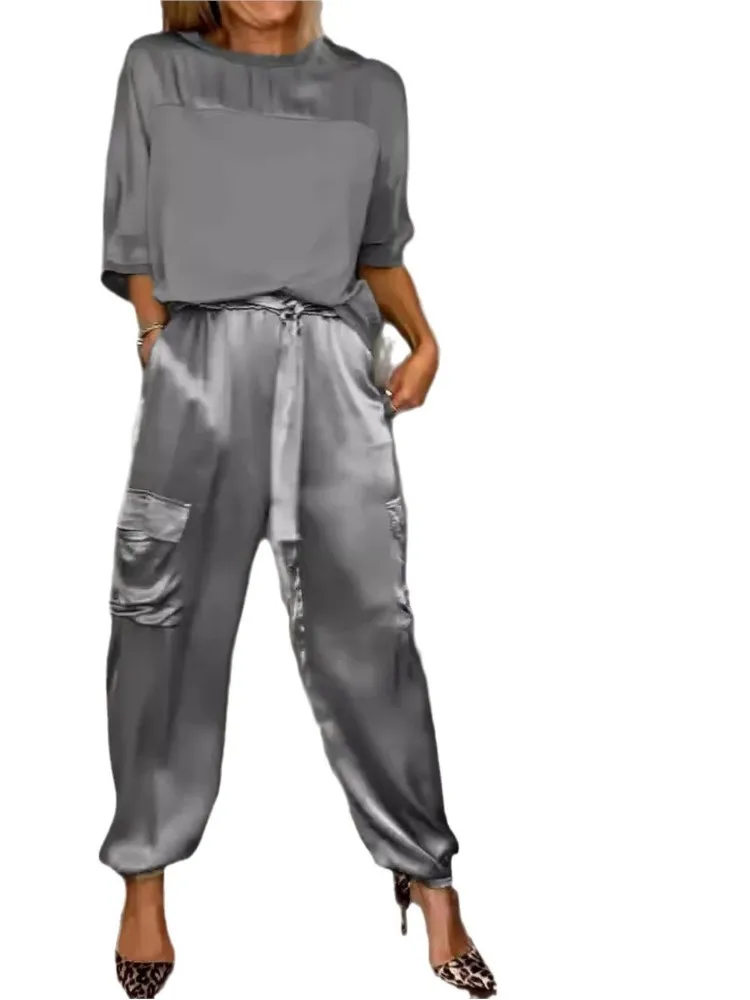 Для женщин весна лето модный однотонный - Фотография_5