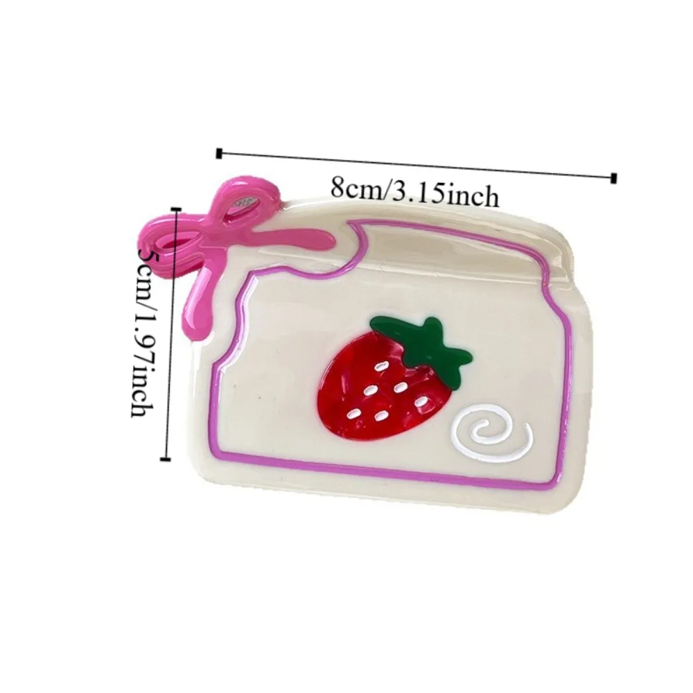 Kawaii милые зажимы для клубники с бантом - Фотография_6