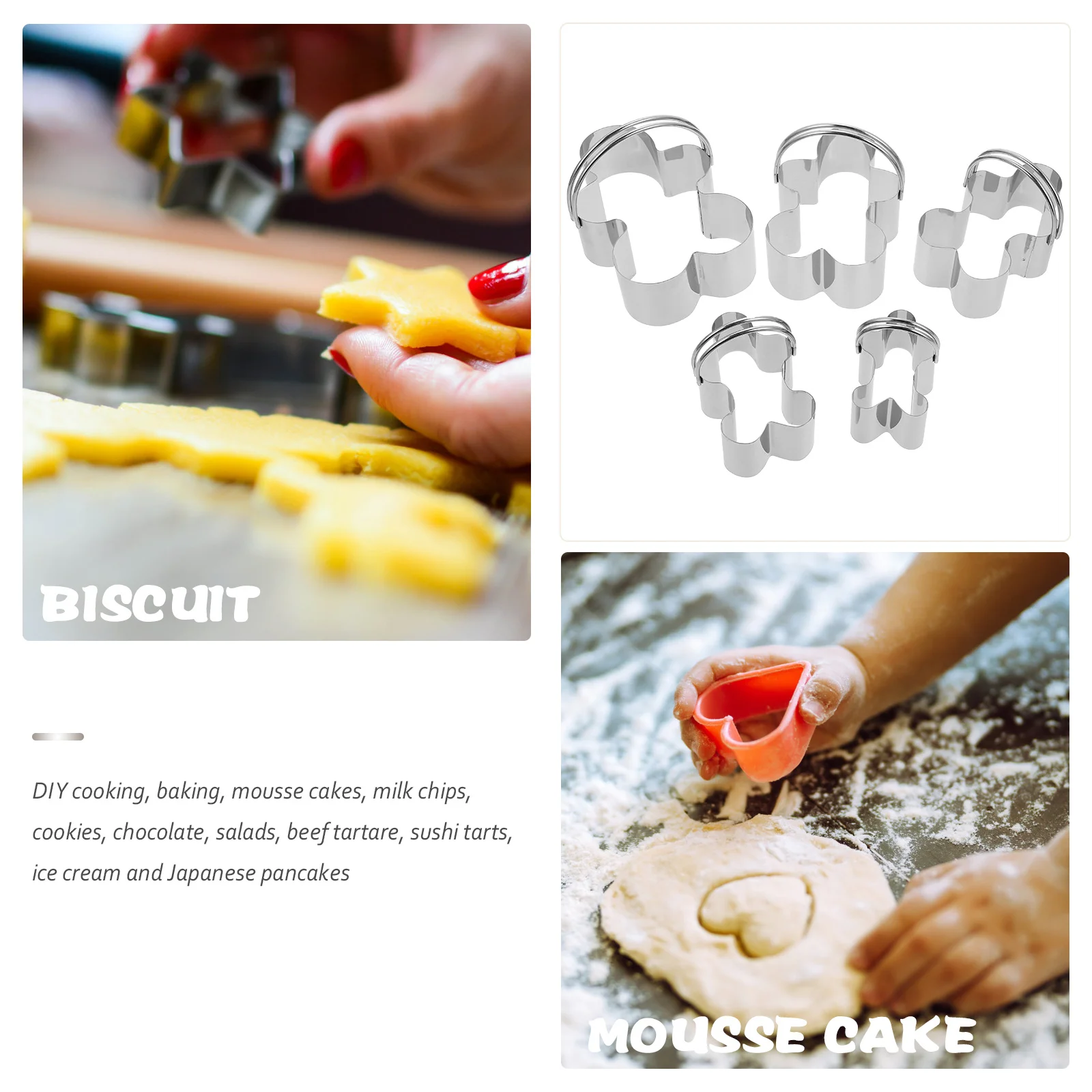 Набор формочек для печенья с муссовым кольцом - Фотография_4