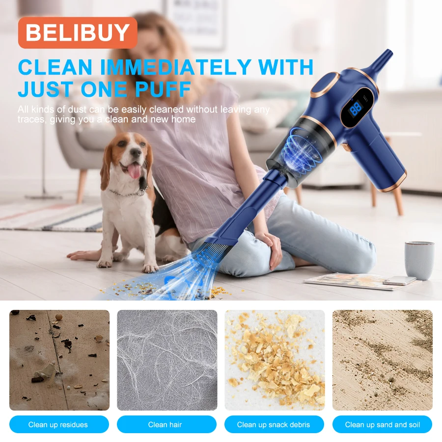 Belibuy беспроводной автомобильный пылесос - Фотография_2